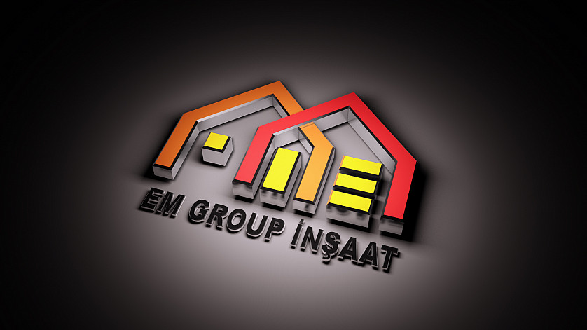 "EM Group İnşaat" şirkədi üçün 3D loqo изображение 1
