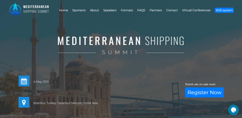 "Mediterranean Shipping Summit" B2B Ticket Management Platforması şəkil