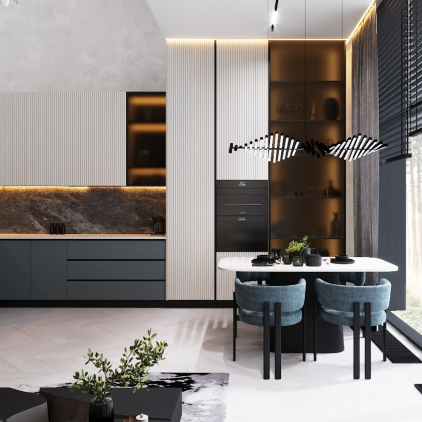Modern üslubda dupleks ev təmiri изображение 3