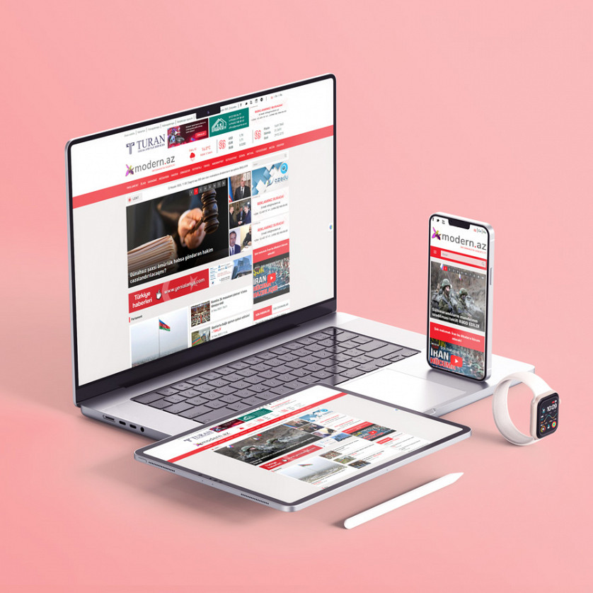 Modern.az İnformasiya Agentliyi üçün veb-sayt изображение 1