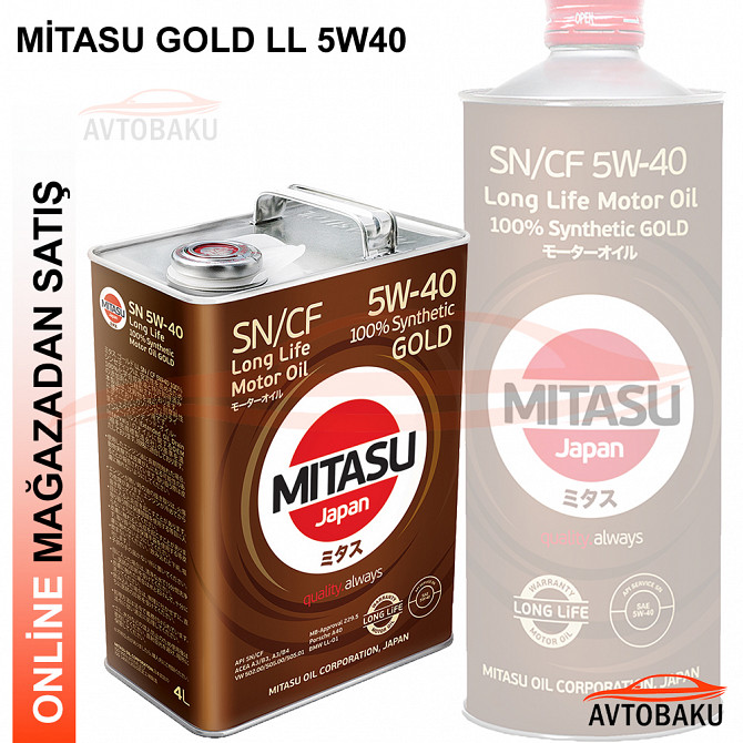 Mitasu Gold LL SN/CF 5W40 şəkil